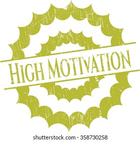 Sello de textura gruesa de goma de alta motivación