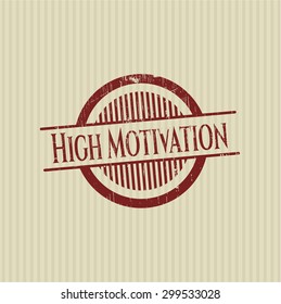 Sello de goma de alta motivación