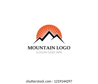 High Mountain icon  Logo Business Template Vector