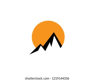 High Mountain icon  Logo Business Template Vector