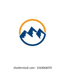 High Mountain icon  Logo Business Template Vector