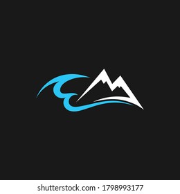 High Mountain icon Logo Business Template Vector