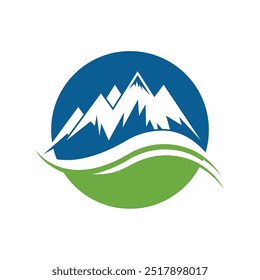 High Mountain icon  Logo Business Template Vector