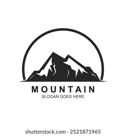 Icono de alta montaña Logo Vector de Plantilla de negocios