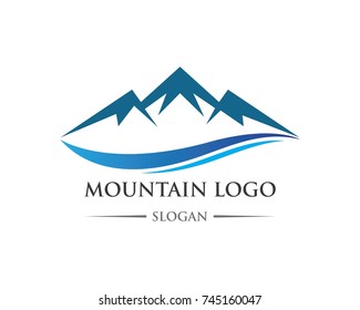 High Mountain icon  Logo Business Template Vector