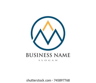 High Mountain icon  Logo Business Template Vector