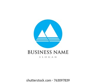 High Mountain icon  Logo Business Template Vector