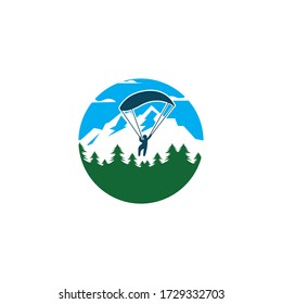 High Mountain icon Logo vector illustration design Template 