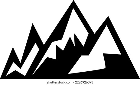 High mountain icon logo vector illustration design template..eps
