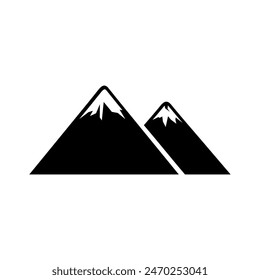 High Mountain icon Logo vector illustration design Template