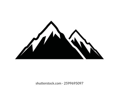 high mountain icon vector design illustration