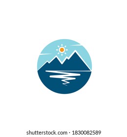 High Mountain icon  vector illustration design Template 