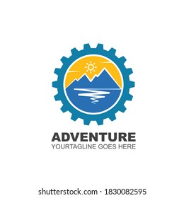 High Mountain icon  vector illustration design Template 