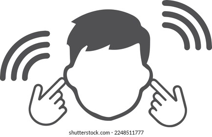 High noise level icon, high volume icon black vector