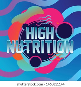 high nutrition, beautiful greeting card background or banner with ocean theme. design illustration
