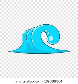 High ocean wave icon. Cartoon illustration of high ocean wave vector icon for web