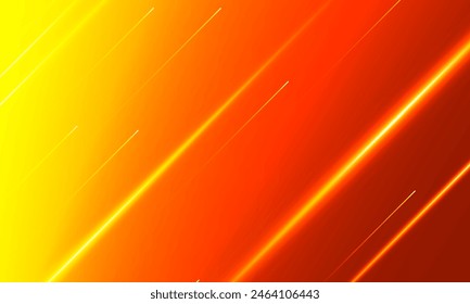 High Orange Speed concept Arrow up Light out technology background Hitech communication concept innovation background, vector design