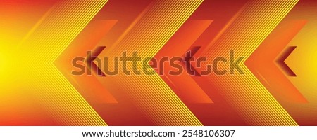 High Orange Speed concept Arrow up Light out technology background Hitech communication concept innovation background, vector design