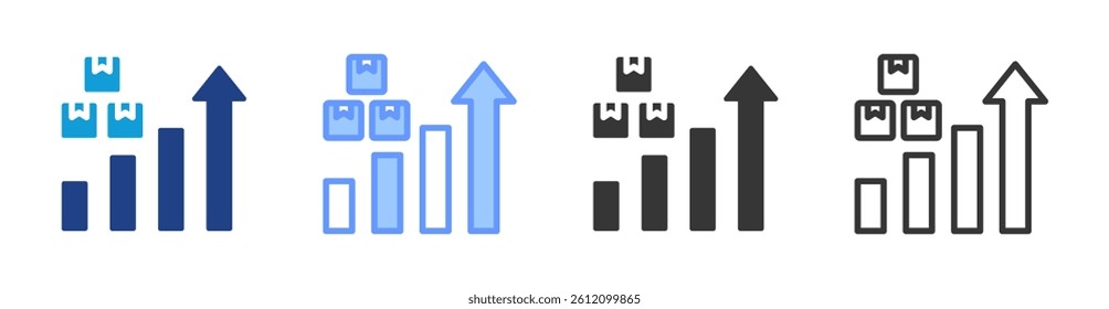 High Output icon set multiple style collection