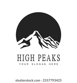 High Peaks Logo Design Template