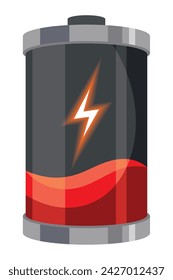 high performance battery indicator illustration