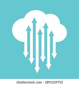 High performance cloud computing illustration
