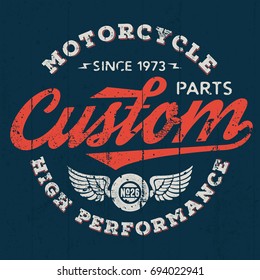 High Performance Custom Motor Parts - Tee Design For Print
