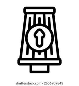 Hochleistungs-Filter Linie Symbol Vektor. Hochleistungsfilter. isoliertes Kontursymbol, schwarze Illustration