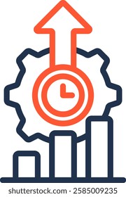 High Performance Icon Color Line Vector Illustration