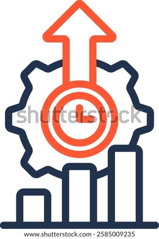 High Performance Icon Color Line Vector Illustration