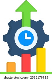 High Performance Icon Flat Vector Illustration