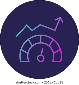 High Performance Line Circle Gradient Style