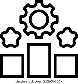 Vector de ilustración de icono de línea de alto rendimiento