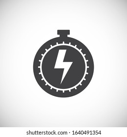 High performance related icon on background for graphic and web design. Creative illustration concept symbol for web or mobile app.