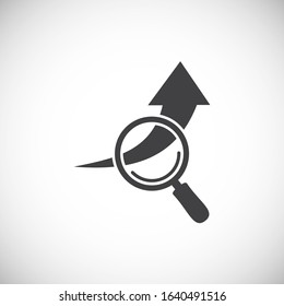 High performance related icon on background for graphic and web design. Creative illustration concept symbol for web or mobile app.