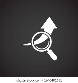 High performance related icon on background for graphic and web design. Creative illustration concept symbol for web or mobile app.