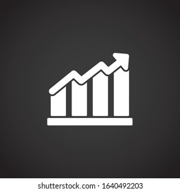 High performance related icon on background for graphic and web design. Creative illustration concept symbol for web or mobile app.