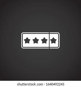High performance related icon on background for graphic and web design. Creative illustration concept symbol for web or mobile app.