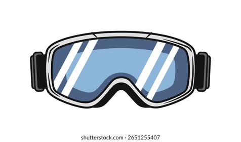 High performance winter sports ski goggles with enhanced visibility and protection