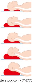 High pillow and low pillow