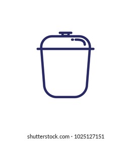 high pot outline icon