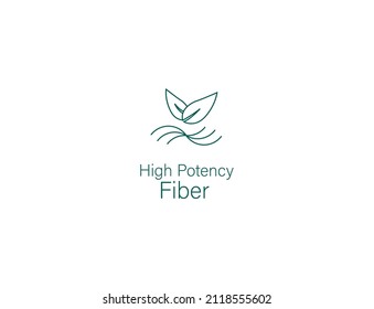 High potency fiber icon vector illustration 