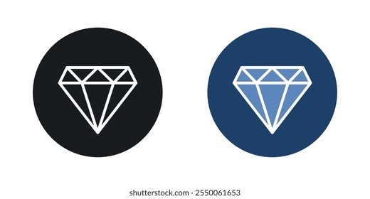 High potency icon set in black and colored version