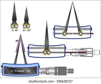 High Precision Inside Angle Protractor