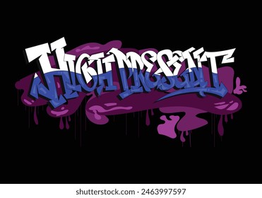 HIGH PRESENT graffiti tag style art