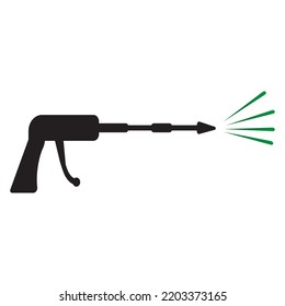 High Pressure Gun Icon Vector Illustration Stock Vector (Royalty Free ...