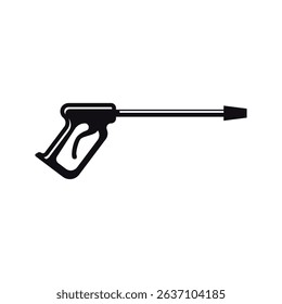 High pressure gun icon vector illustration logo design.