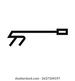 High pressure gun icon vector illustration logo design.