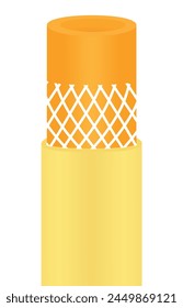High pressure pipe. vector illustration