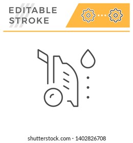 High Pressure Washer Editable Stroke Line Icon